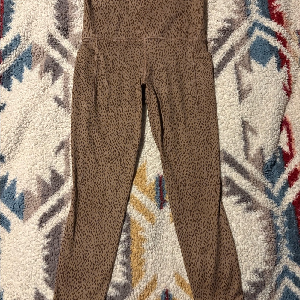 Athleta Brown Patterned Leggings
